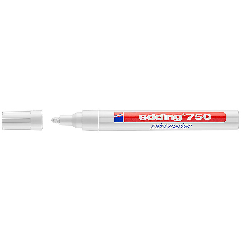 Маркер edding Paint e-750 2-4 мм круглий білий